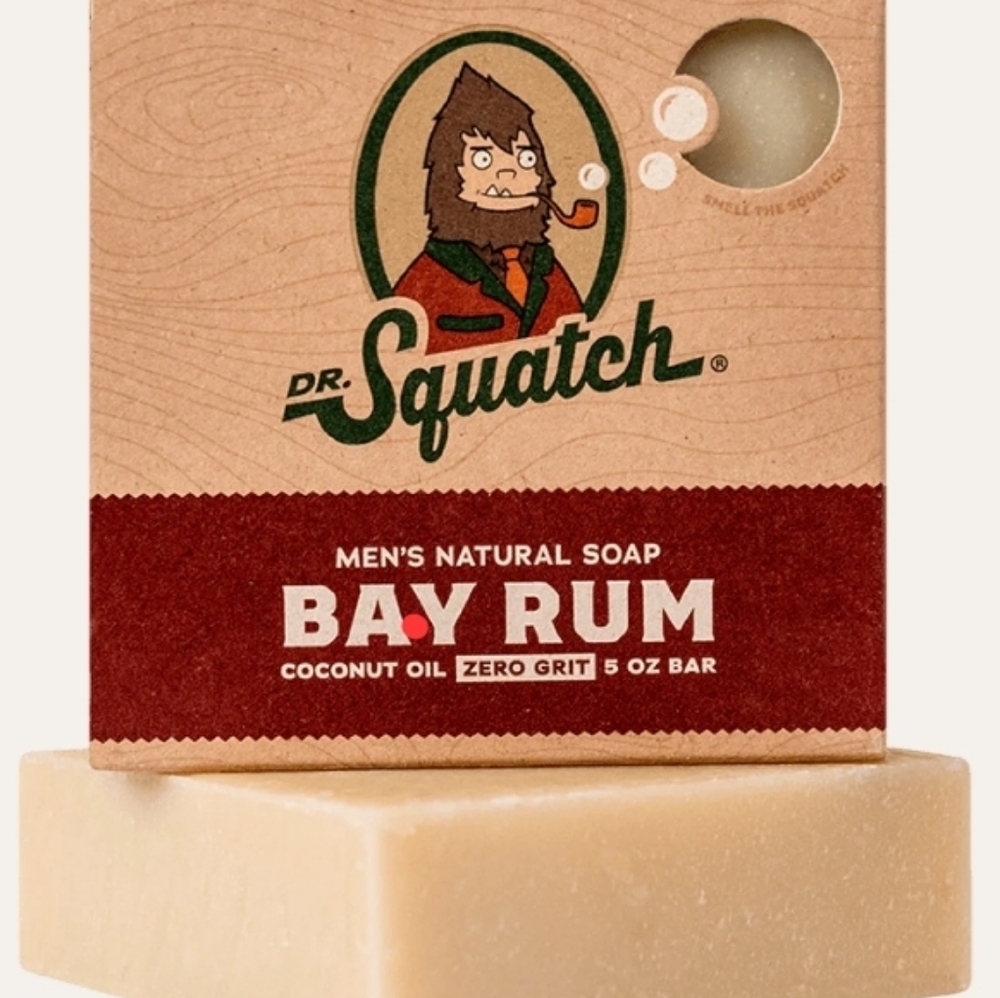 Dr. Squatch Natural Bar Soap, Bay Rum, 5 oz - 2 BARS